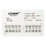 Azdent metal braces Mini Roth, 0.18", 3 Hooks